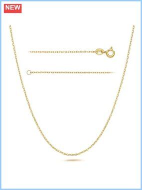 14K Gold Plated Cable Chain Necklace 1.2mm Spring Clasp Pendant Ready